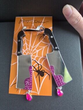 Betsey Johnson bloody Cleaver Earrings
